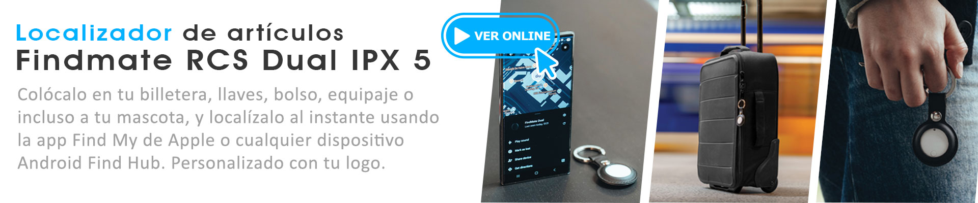 Localizador de artículos Findmate RCS Dual IPX 5